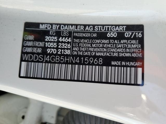 2017 MERCEDES-BENZ CLA 250 4M #3292491750