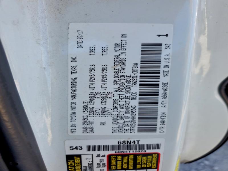 2017 TOYOTA TACOMA ACC #3301609629