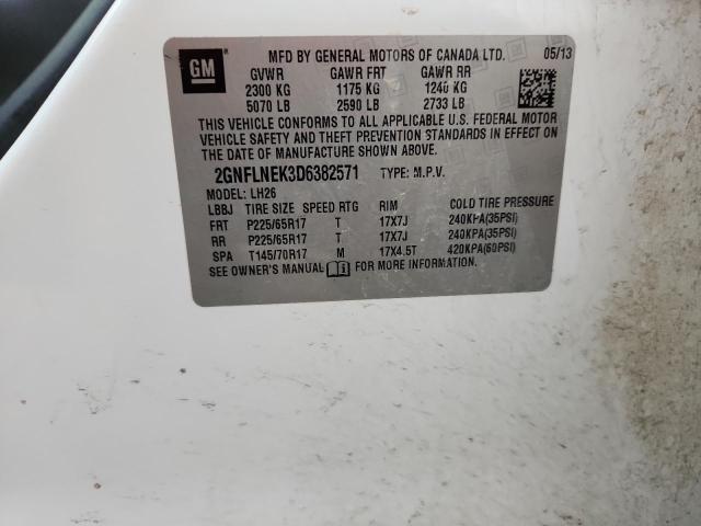 2013 CHEVROLET EQUINOX LT #3294616028