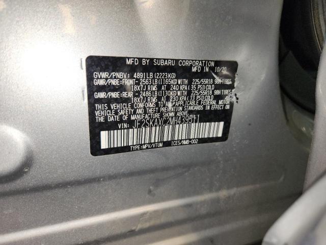 2021 SUBARU FORESTER T - JF2SKAXC2MH439511