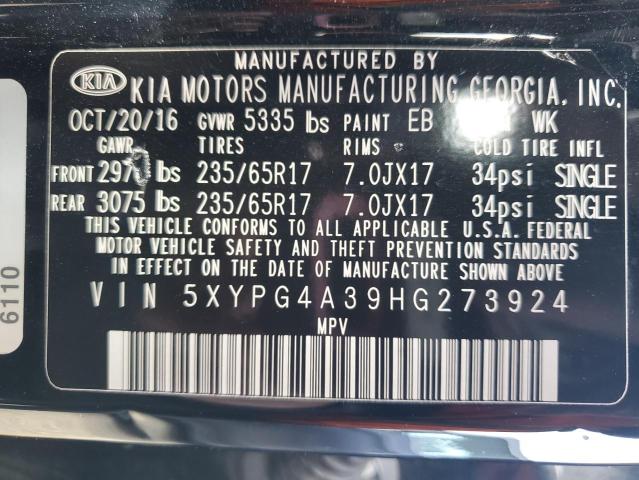 2017 KIA SORENTO LX - 5XYPG4A39HG273924