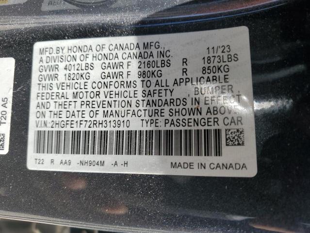 2024 HONDA CIVIC EX #3296326445