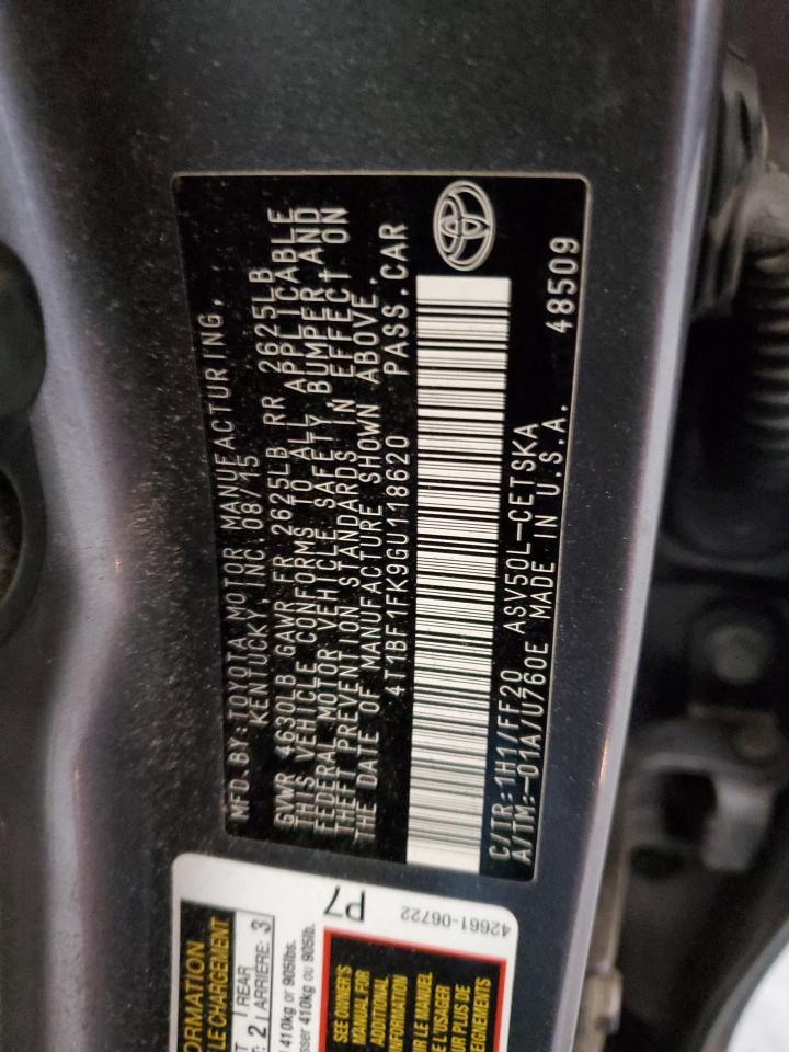 Lot #3312857092 2016 TOYOTA CAMRY LE