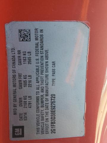 2014 CHEVROLET CAMARO LT #3301805365