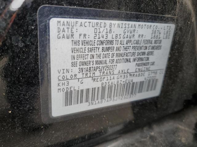 2018 NISSAN SENTRA S #3298255032