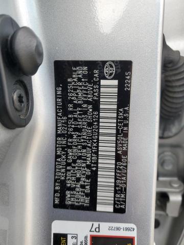 2016 TOYOTA CAMRY LE #3294395499