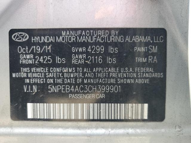 2012 HYUNDAI SONATA GLS #3303963700