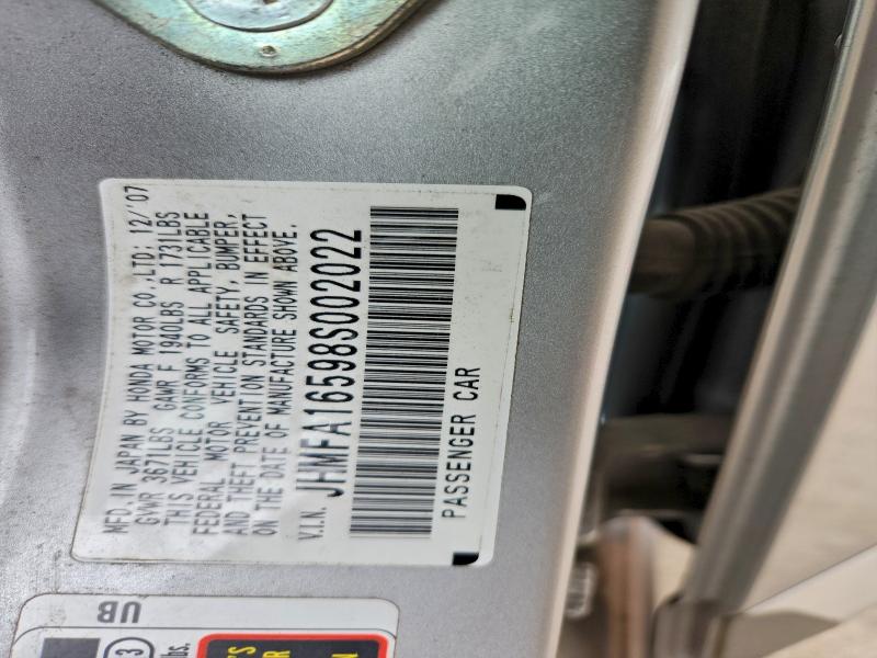 2008 HONDA CIVIC LX #3302766456