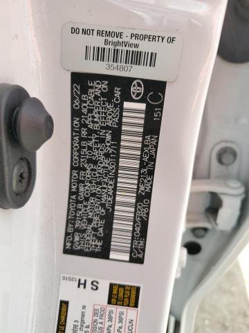 2022 TOYOTA COROLLA LE #3301782350