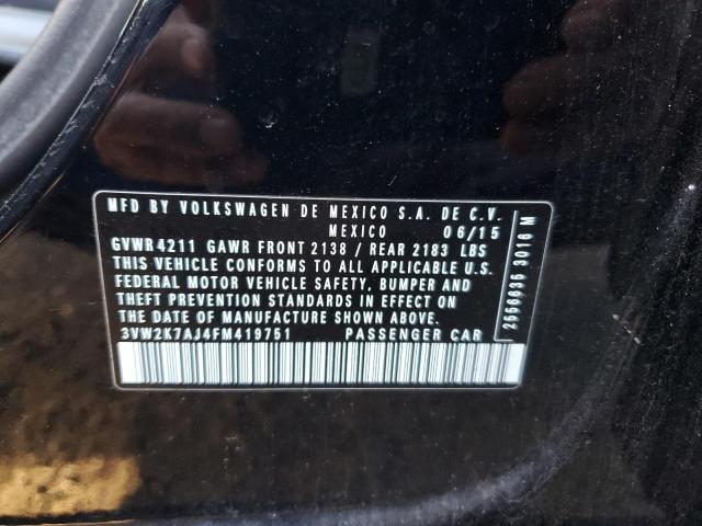 2015 VOLKSWAGEN JETTA BASE #3293283500