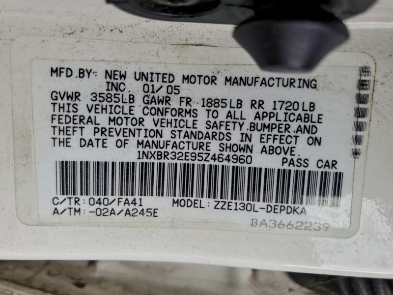 2005 TOYOTA COROLLA CE #3294260879