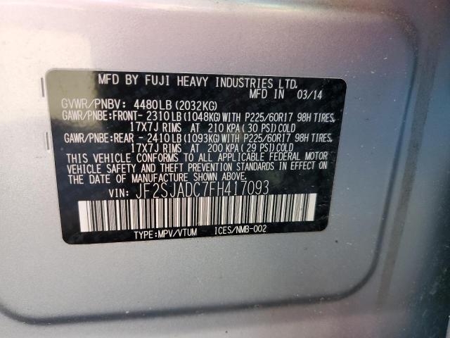 2015 SUBARU FORESTER 2 #3285568304