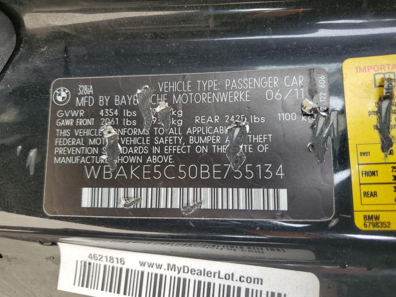 BMW 3 SERIES I SULEV