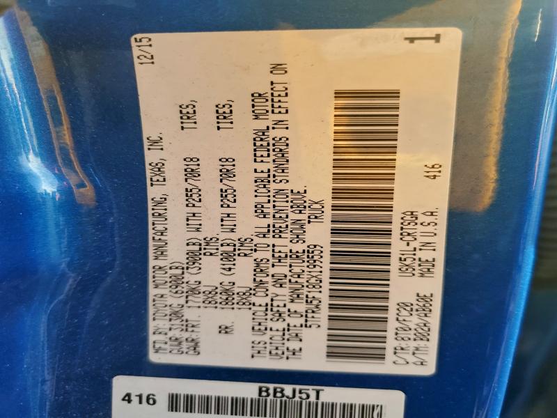 2016 TOYOTA TUNDRA DOU #3297148515