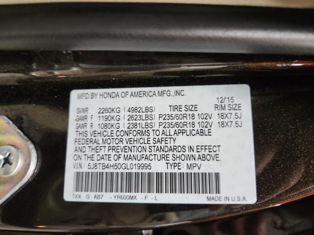 2016 ACURA RDX TECHNO #3300595919