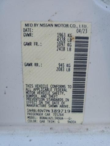 2023 NISSAN ALTIMA SV 1N4BL4DV7PN389719
