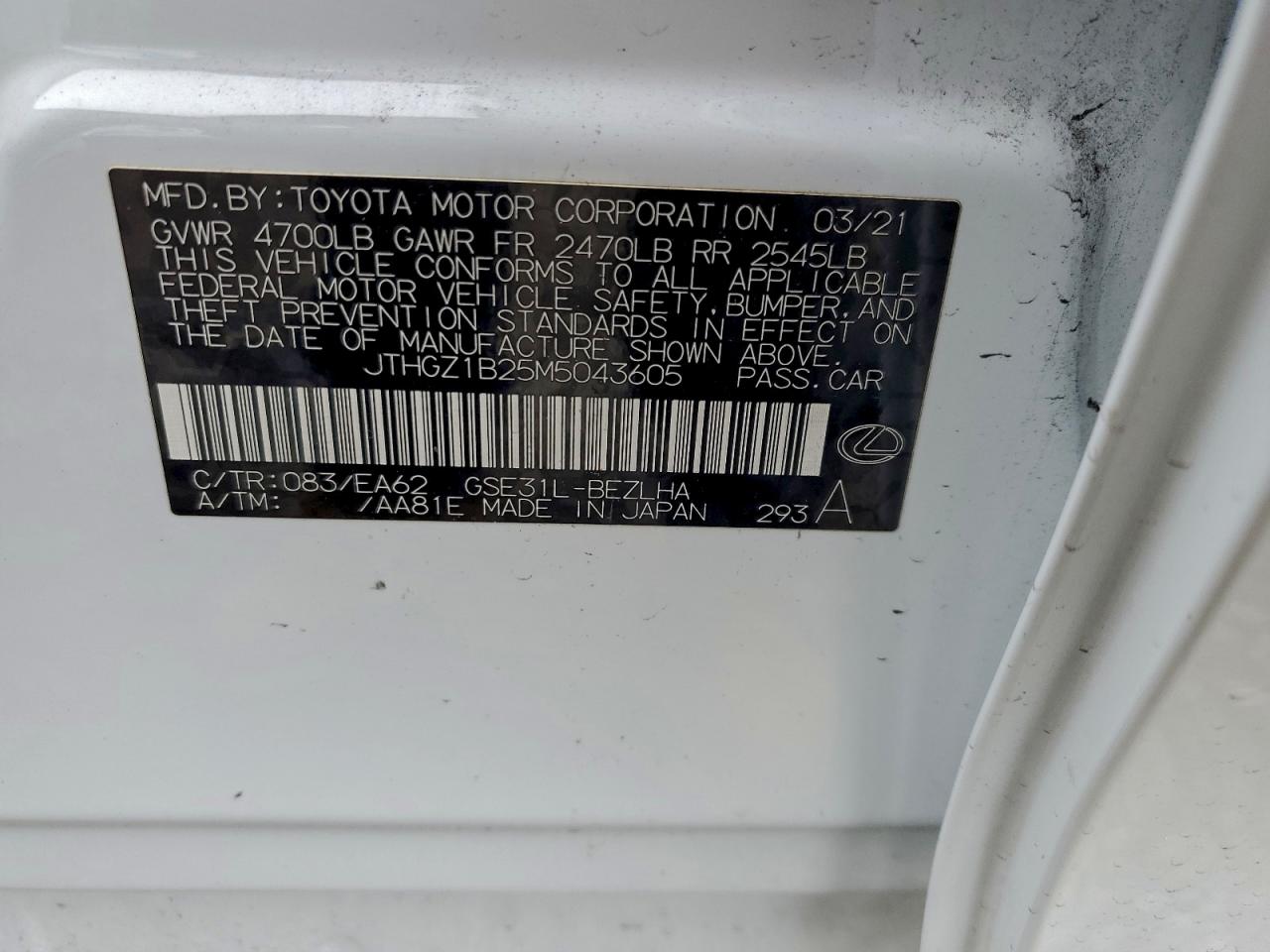 LEXUS IS 350 F SPORT