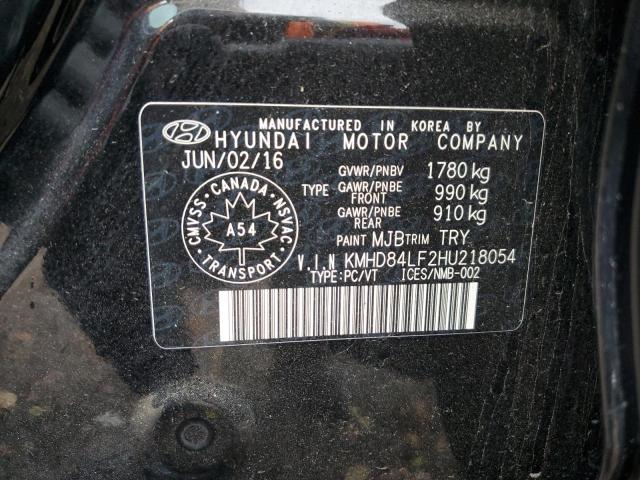 2017 HYUNDAI ELANTRA SE - KMHD84LF2HU218054