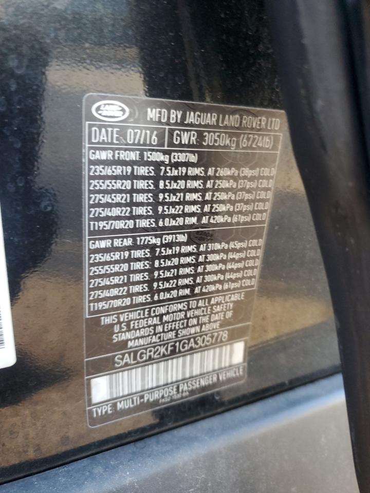 LAND ROVER RANGE ROVER RANGE ROVE