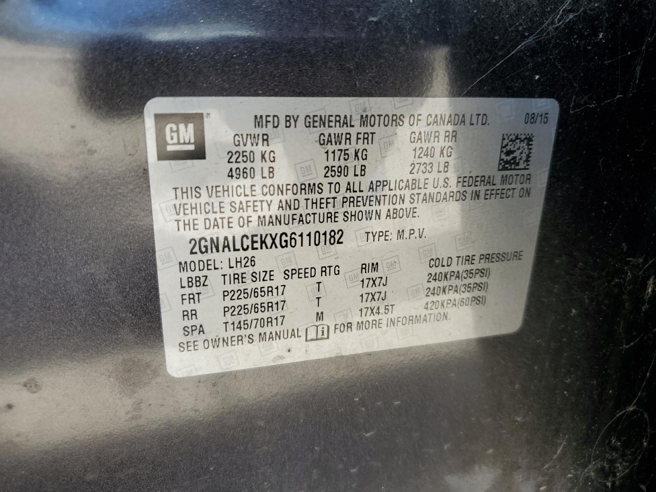 CHEVROLET EQUINOX LT