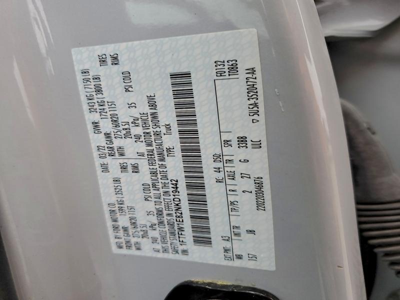 2022 FORD F150 SUPER #3302795941