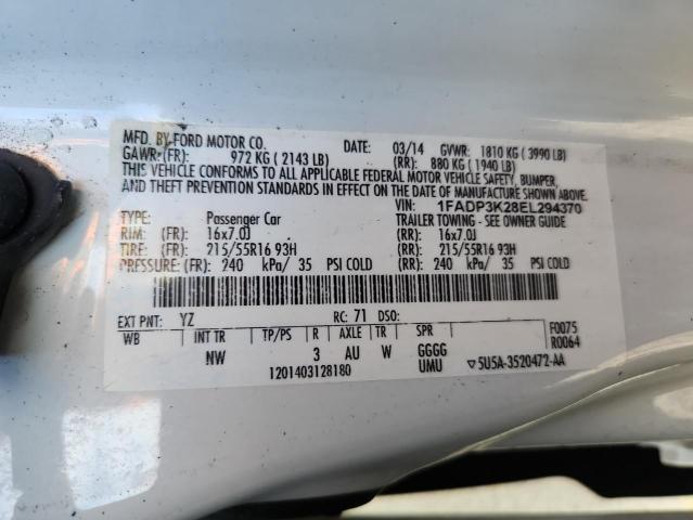 2014 FORD FOCUS SE #3285973575