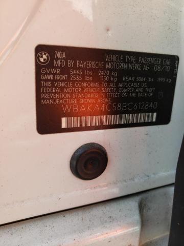 2011 BMW 740 I #3304556439