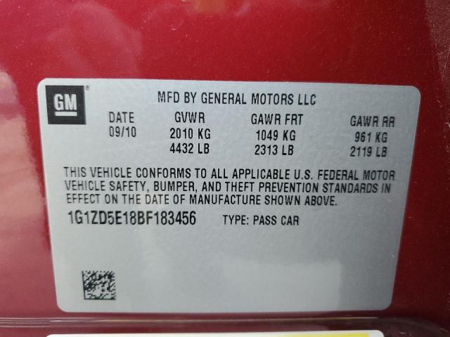 2011 CHEVROLET MALIBU 2LT - 1G1ZD5E18BF183456