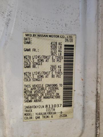 2020 NISSAN NV 2500 S #3315935156