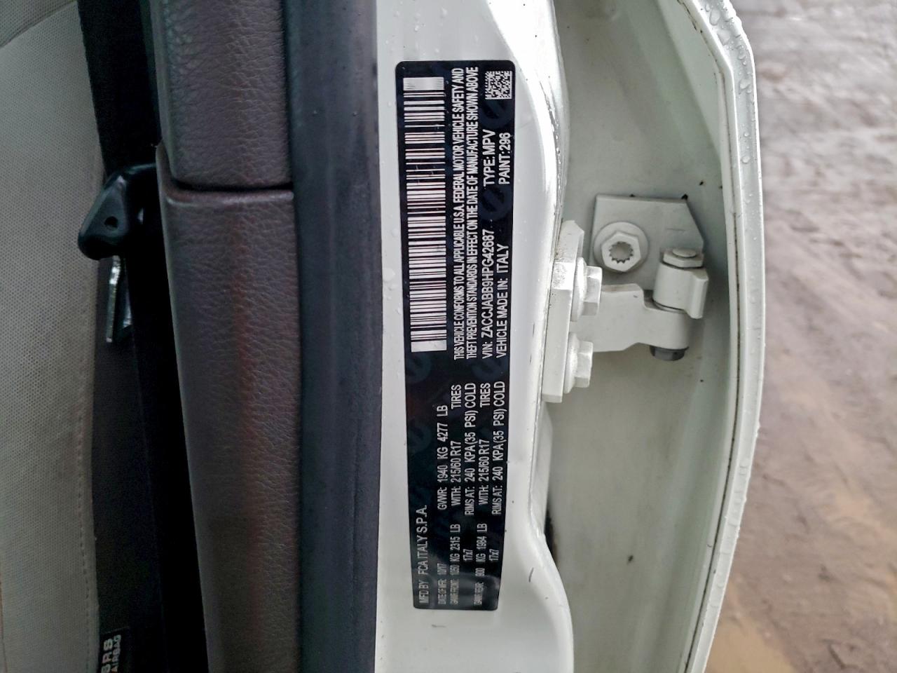 Lot #3311689217 2017 JEEP RENEGADE L