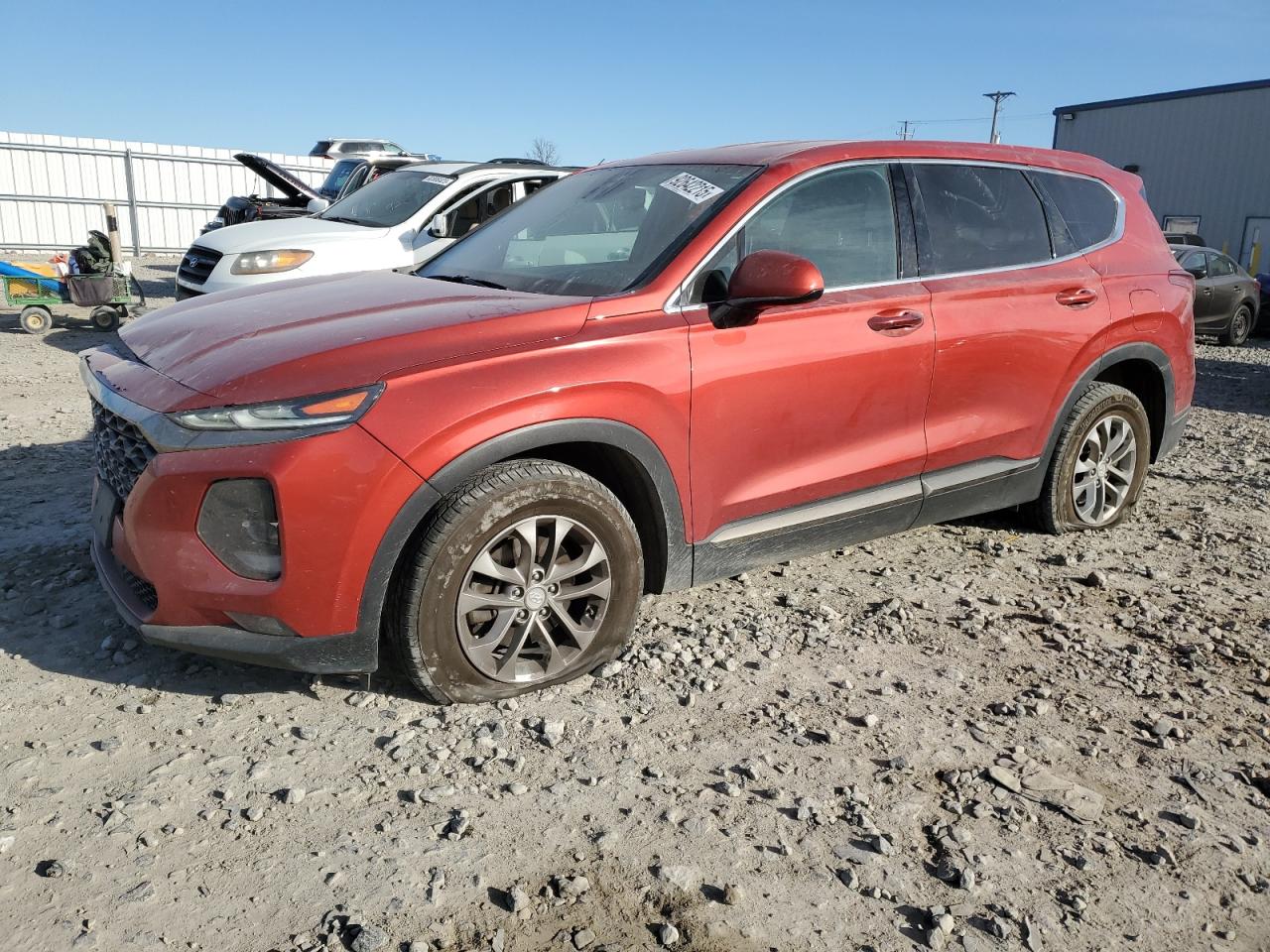 Lot #3301844379 2019 HYUNDAI SANTA FE S