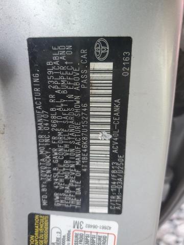 2007 TOYOTA CAMRY CE #3305323328