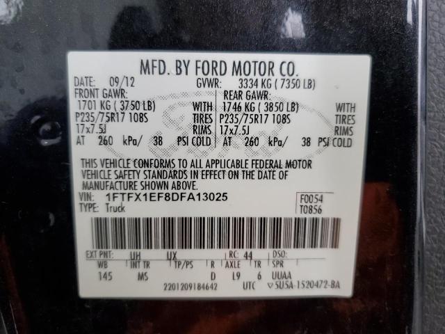 2013 FORD F150 SUPER - 1FTFX1EF8DFA13025