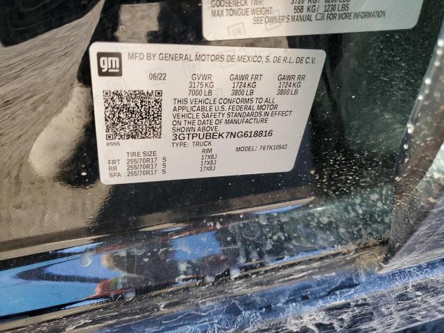 2022 GMC SIERRA K15 #3316066334