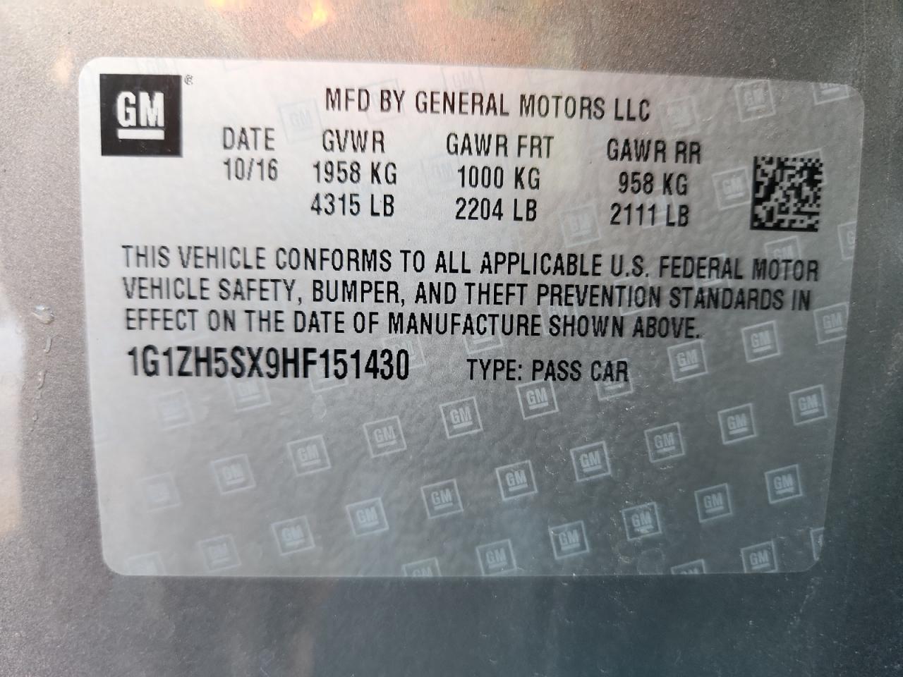 CHEVROLET MALIBU PREMIER