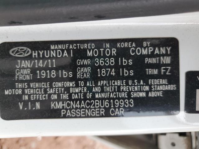 2011 HYUNDAI ACCENT GLS #3302013062