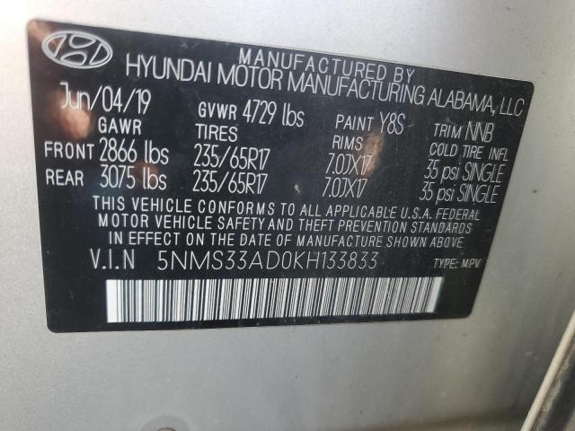 2019 HYUNDAI SANTA FE S #3301847378