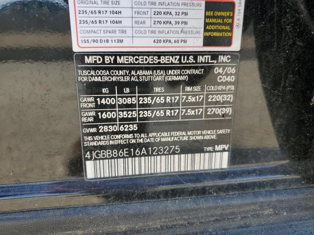2006 MERCEDES-BENZ ML-CLASS #3301603669