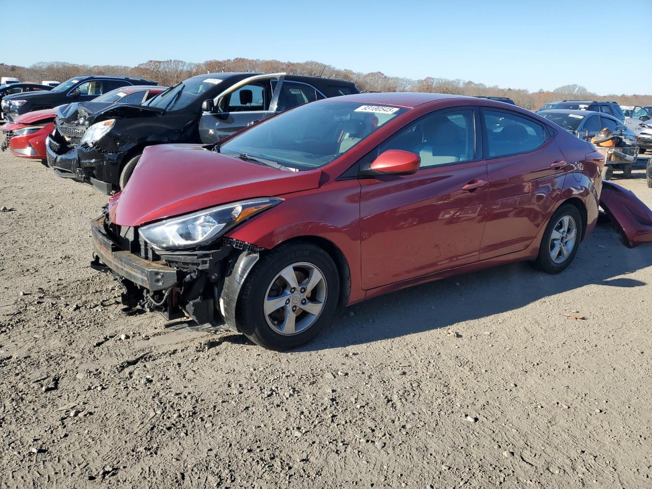 Lot #3317830235 2015 HYUNDAI ELANTRA SE