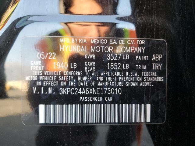 2022 HYUNDAI ACCENT SE #3291550927