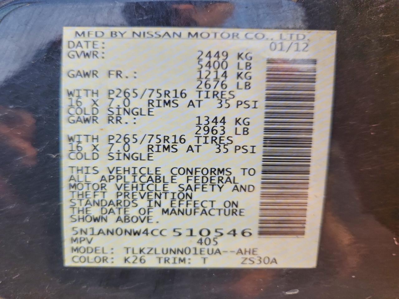 NISSAN XTERRA OFF ROAD