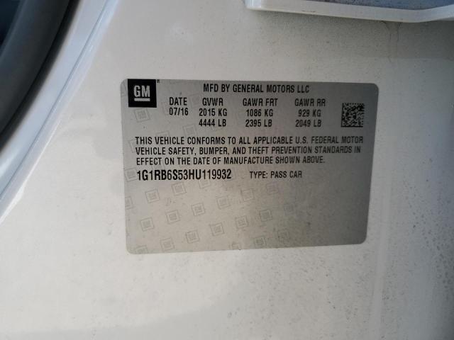 2017 CHEVROLET VOLT PREMI #3294246885