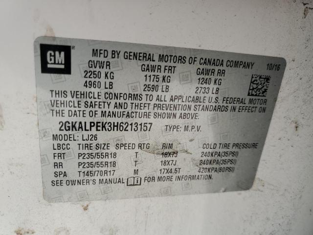 2017 GMC TERRAIN SL #3310358989