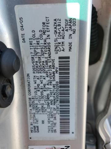 2005 TOYOTA 4RUNNER LI #3285625286