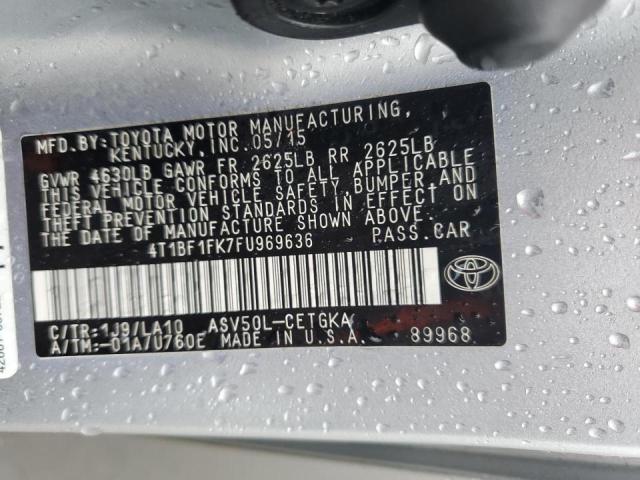 2015 TOYOTA CAMRY LE - 4T1BF1FK7FU969636