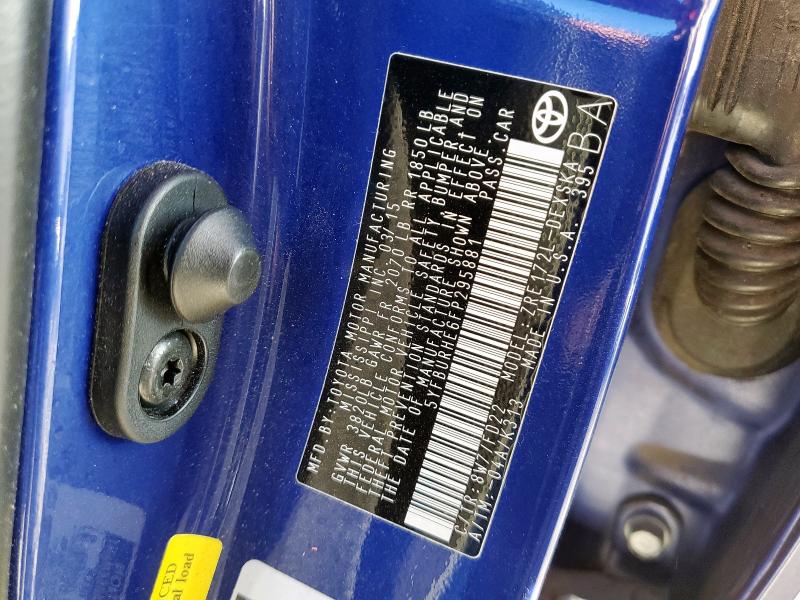 2015 TOYOTA COROLLA L #3296541397