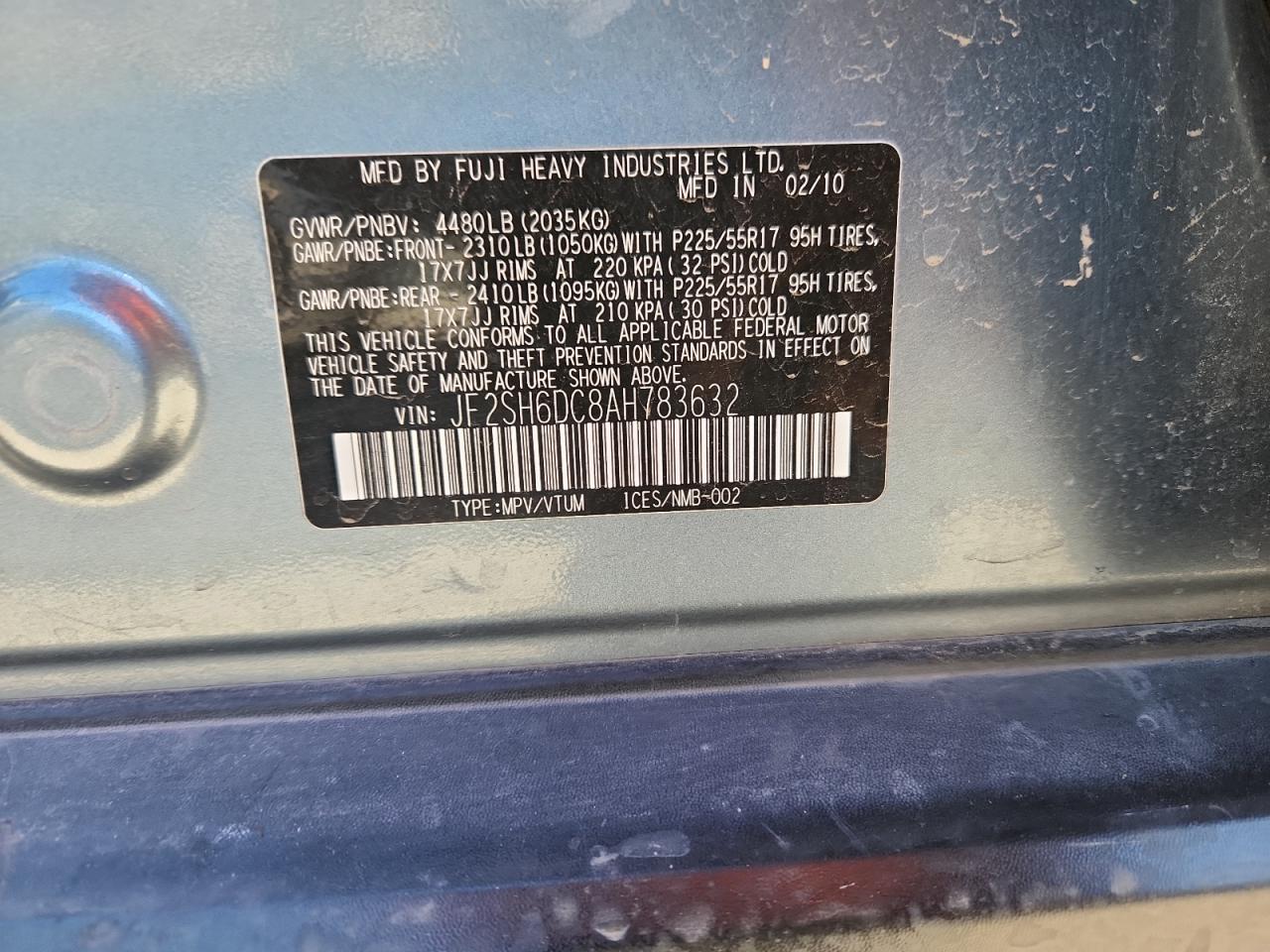 SUBARU FORESTER 2.5X LIMITED