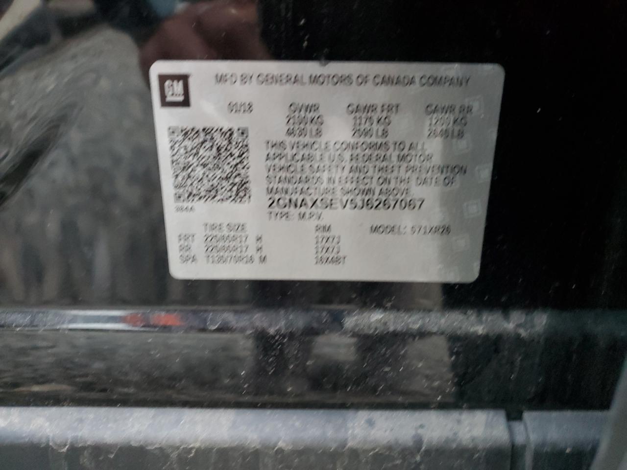 Lot #3302814913 2018 CHEVROLET EQUINOX LT