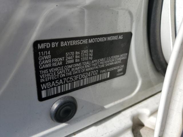 2015 BMW 528 XI WBA5A7C53FD624702