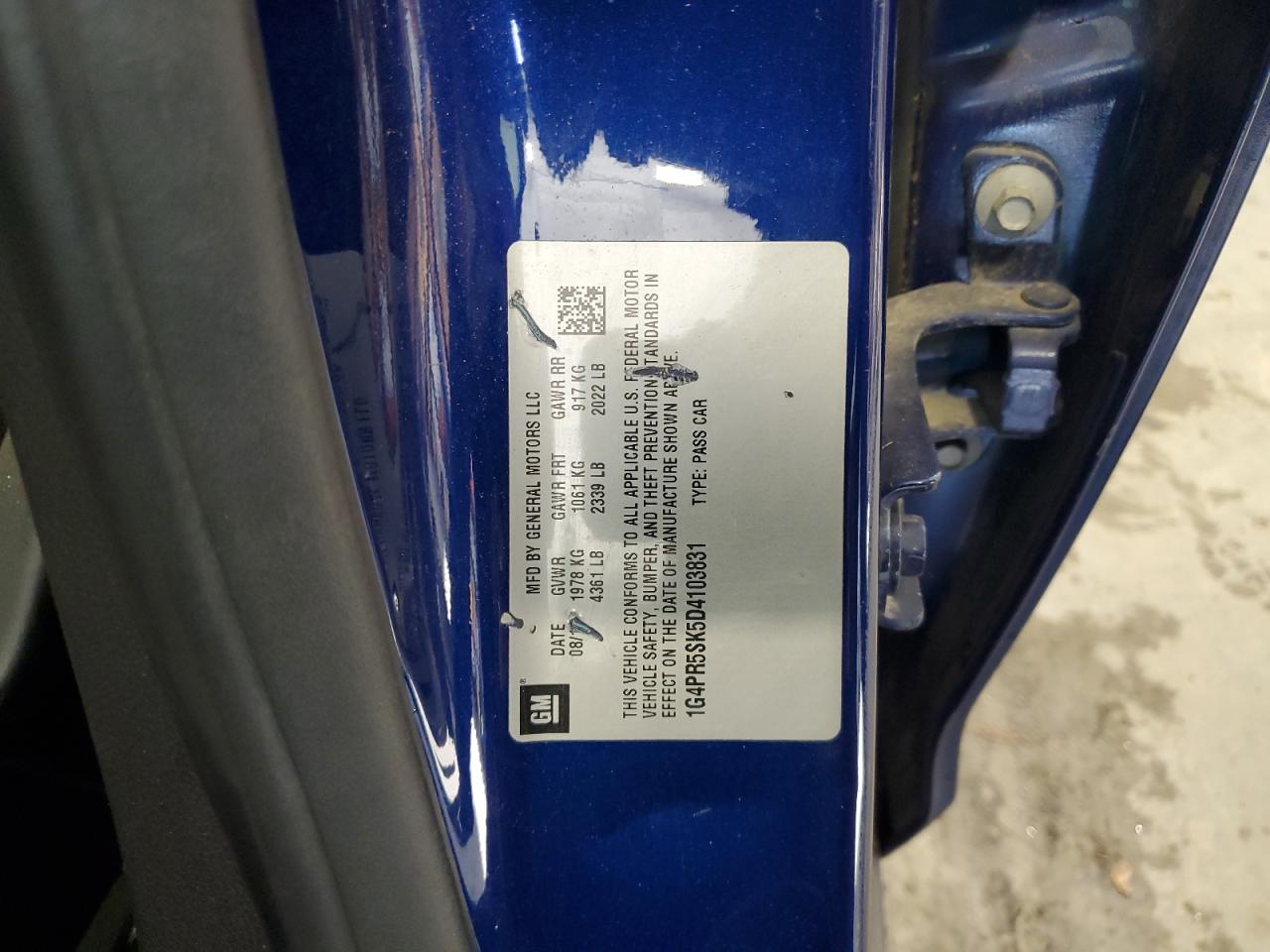 Lot #3308332033 2013 BUICK VERANO CON